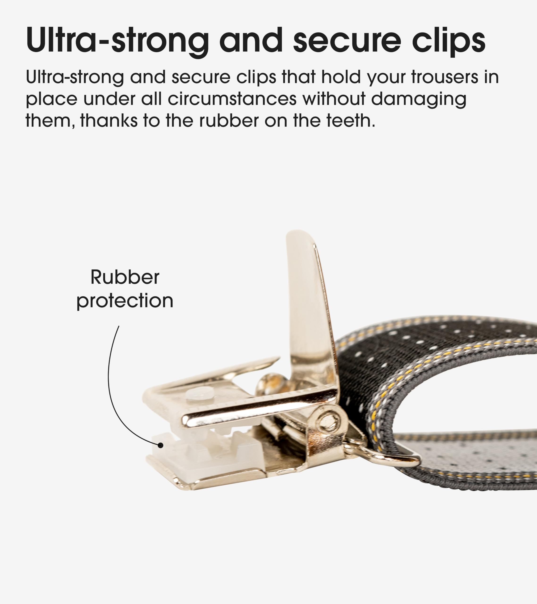 PIERROT Skinny Suspenders for Men with Very Strong Clips - One Size Adjustable and Elastic - Thin Heavy Duty Braces - Image 4