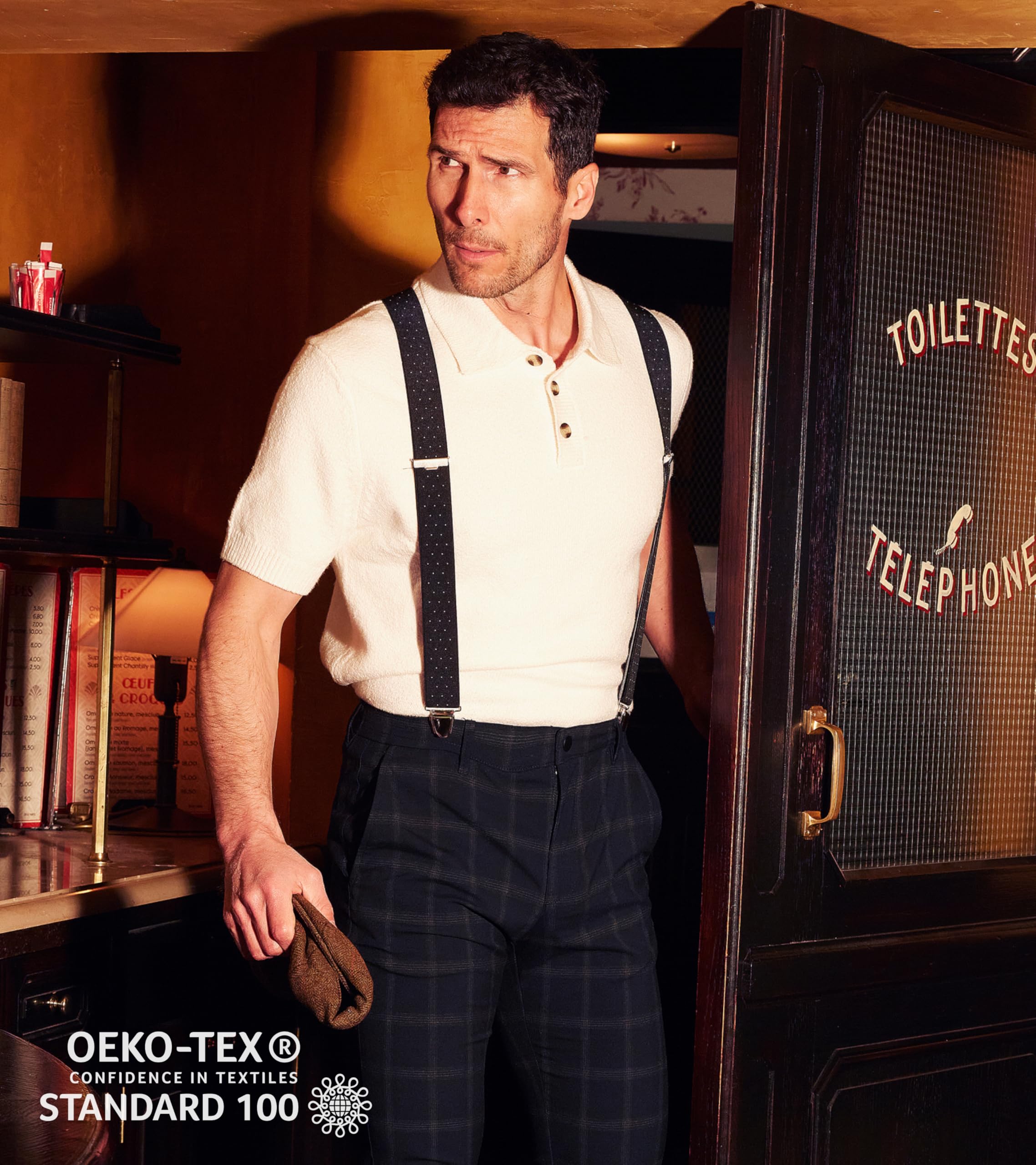 PIERROT Suspenders for Men with Very Strong Clips - One Size Adjustable - Braces for Men Trousers Heavy Duty - Image 3